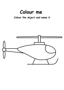 Color Me Helicopter - Transportation Coloring Pages