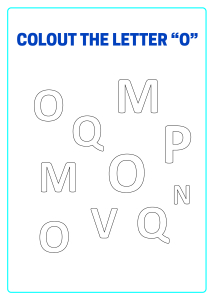 Color The Letter O - Capital Letter Recognition