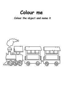 Color the Train - Transportation Coloring Pages