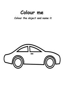 Color Me - Car - Transportation Coloring Pages