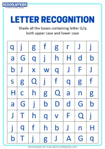 Identify Uppercase and Lowercase Letter Q - Letter Recognition