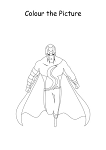 Colour the Picture - SuperHero Coloring Pages