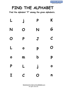 Find the Letter P - Find Alphabets