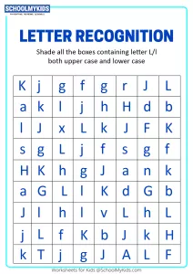Identify Uppercase and Lowercase Letter L - Letter Recognition
