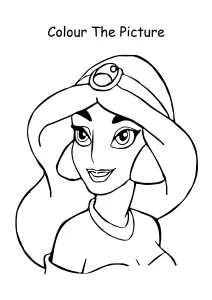 Princess Jasmine from Aladdin Coloring Pages