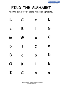 Find the Letter C - Find Alphabets