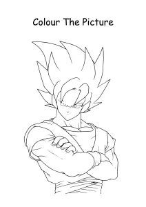 Goku from Dragon Ball Z Coloring Pages