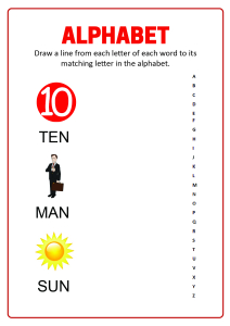 Alphabet Matching - Match Each Letter of Word to its Matching Letters