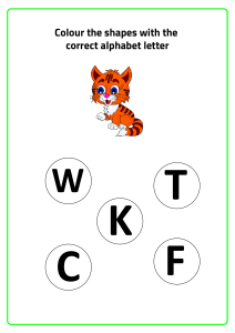K for Kitten - Practice Beginning Letter