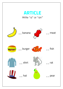 Use 'A' or 'An' - Fill in the Articles