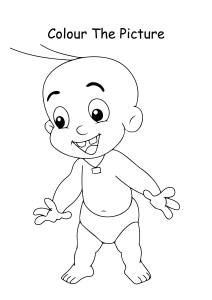 Raju from Chhota Bheem Coloring Pages