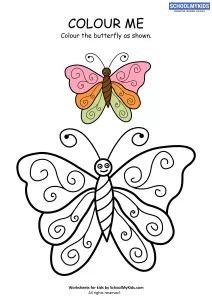 Colour Me - Butterfly Coloring Pages