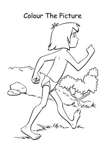 Mowgli walking Coloring Pages
