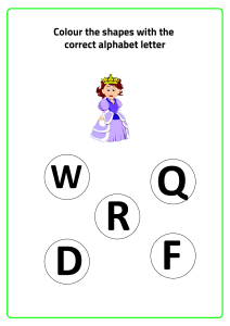 Q for Queen - Practice Beginning Letter