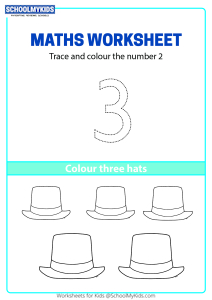 Trace, Count and Color Number 3