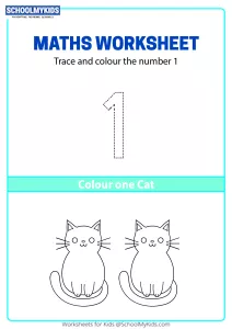 Trace, Count and Color Number 1