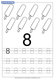 Count and Trace 8 - Number Tracing