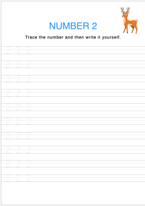 Number Tracing and Writing - 2