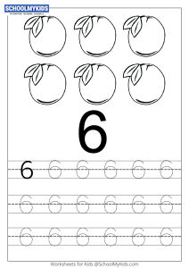 Count and Trace 6 - Number Tracing