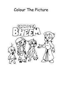 Chhota Bheem Characters Coloring Pages