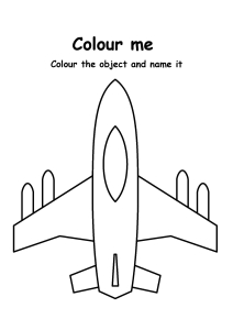 Color Me Aeroplane - Transportation Coloring Pages