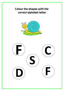 S for Snail - Practice Beginning Letter