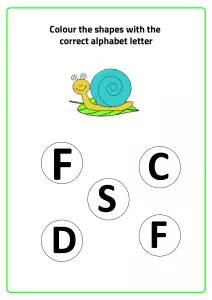 S for Snail - Practice Beginning Letter
