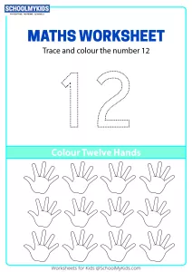 Trace, Count and Color Number 12