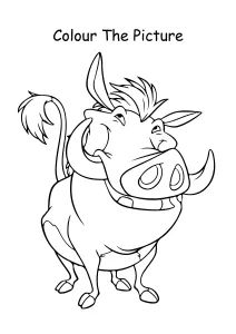 Pumbaa from the Lion King Coloring Pages