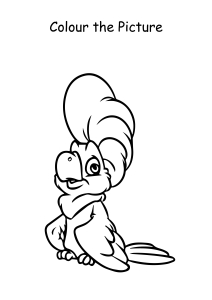 Colour the Picture - Parrot - Coloring Pages