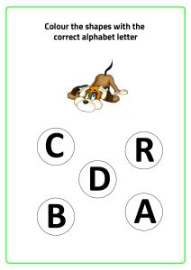 D for Dog - Practice Beginning Letter