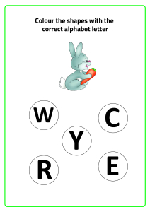 R for Rabbit - Practice Beginning Letter
