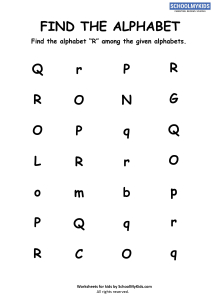 Find the Letter R - Find Alphabets