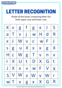 Identify Uppercase and Lowercase Letter X - Letter Recognition