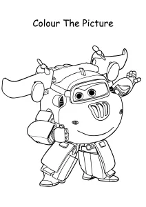 Donnie from Super Wings Coloring Pages