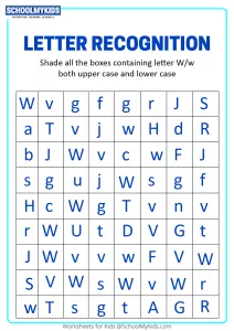 Identify Uppercase and Lowercase Letter W - Letter Recognition