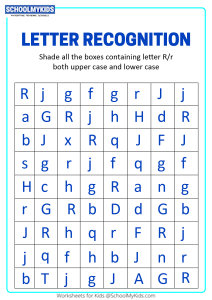 Identify Uppercase and Lowercase Letter R - Letter Recognition