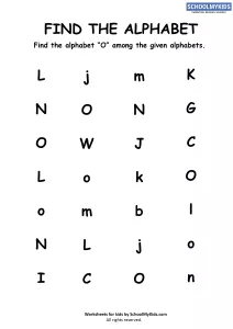 Find the Letter O - Find Alphabets
