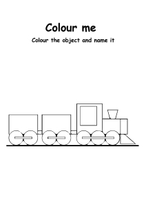 Color Me Toy Train - Transportation Coloring Pages