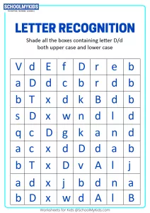Identify Uppercase and Lowercase Letter D - Letter Recognition