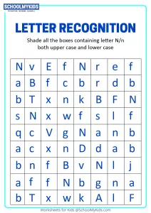 Identify Uppercase and Lowercase Letter N - Letter Recognition