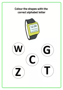 W for Watch - Practice Beginning Letter