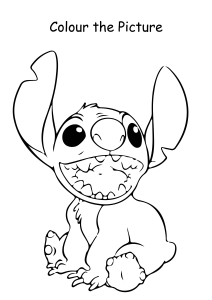 Colour the Picture - Lilo and Stitch - Coloring Pages