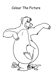 Baloo and Sher Khan Coloring Pages Worksheets for Kindergarten,Preschool,First Grade - Art And Craft Worksheets | Baloo and Sher Khan Coloring Pages Worksheets for Kindergarten,Preschool,First Grade - Art And Craft Worksheets |