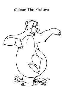 Baloo and Sher Khan Coloring Pages