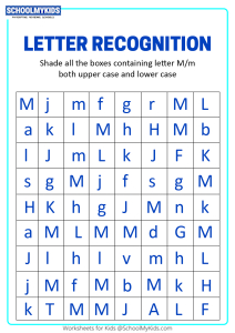 Identify Uppercase and Lowercase Letter M - Letter Recognition