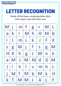 Identify Uppercase and Lowercase Letter M - Letter Recognition