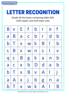 Identify Uppercase and Lowercase Letter B - Letter Recognition