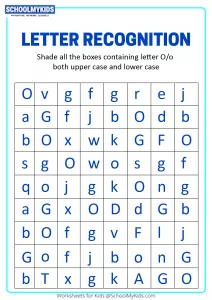 Identify Uppercase and Lowercase Letter O - Letter Recognition