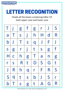 Identify Uppercase and Lowercase Letter T - Letter Recognition